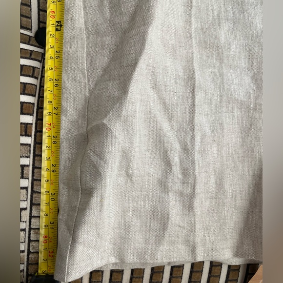 Reformation Alex Linen Pant in Oatmeal - Picture 6 of 10